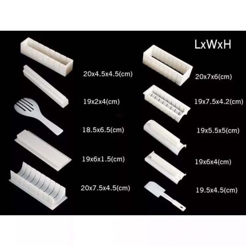 DIY造型壽司器10件組 創意手作做壽司捲飯糰模具 廚房烘焙健康環保日料廚具 食品級日式料理廚師烹飪模型工具 海苔飯卷-細節圖8