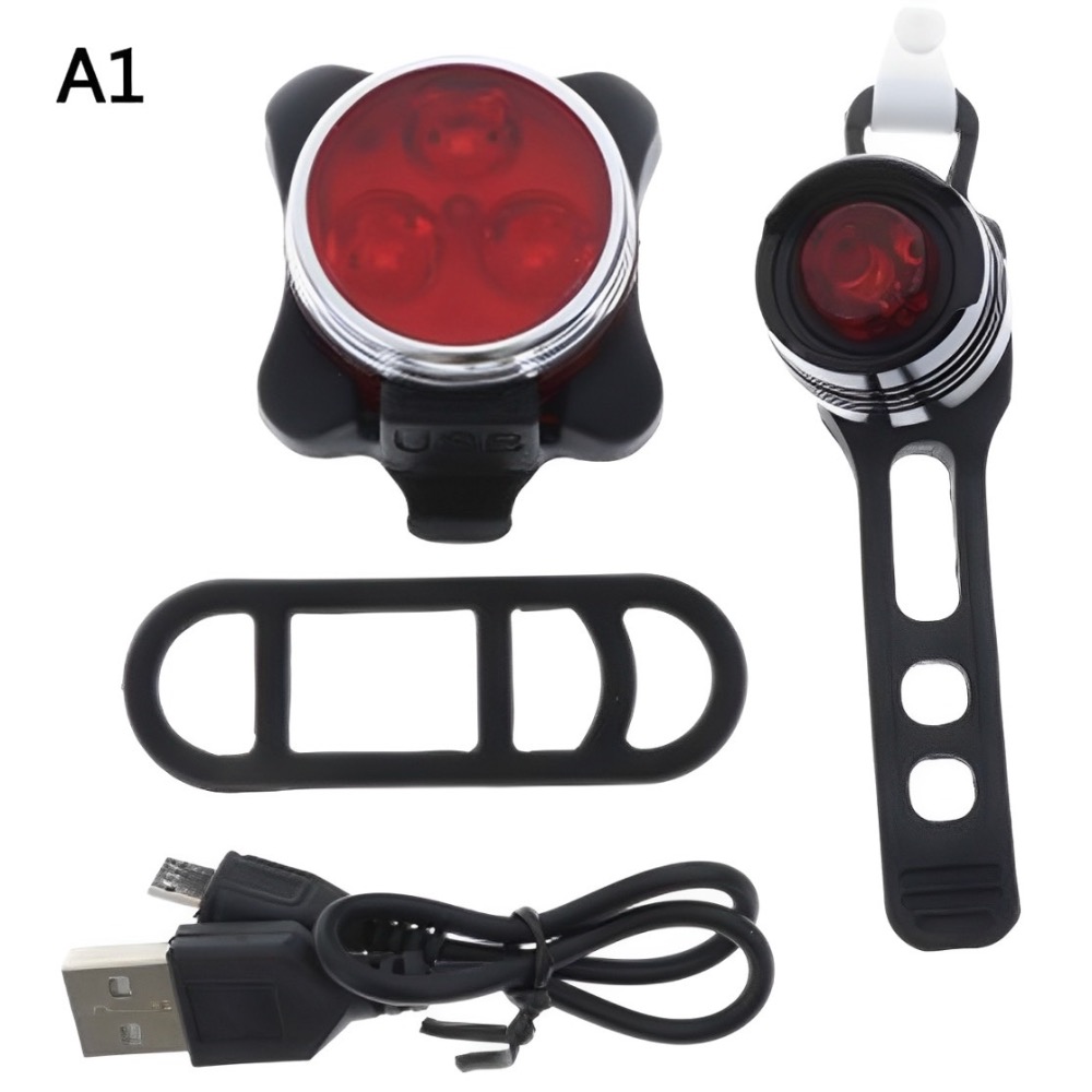 鋁合金COB強光防水自行車燈 USB充電LED前燈（紅光） 安全警示燈尾燈（紅光） 腳踏車單車夜騎照明裝備 公路車配件-細節圖10