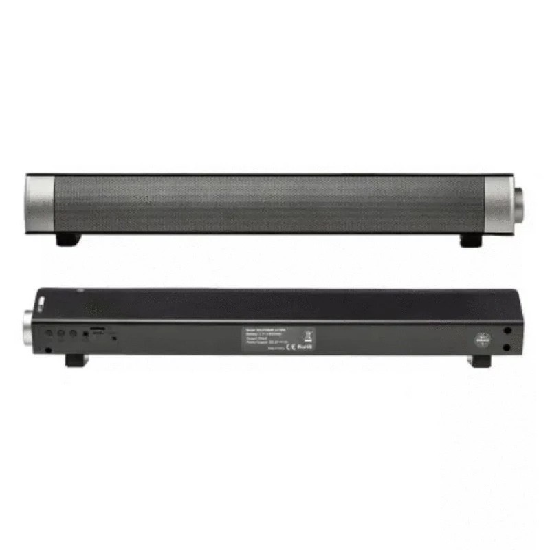 HIFI立體聲重低音家庭劇院遙控藍芽喇叭 soundbar聲霸迷你無線插卡低音炮音響音箱 附遙控器 黑灰色-細節圖8