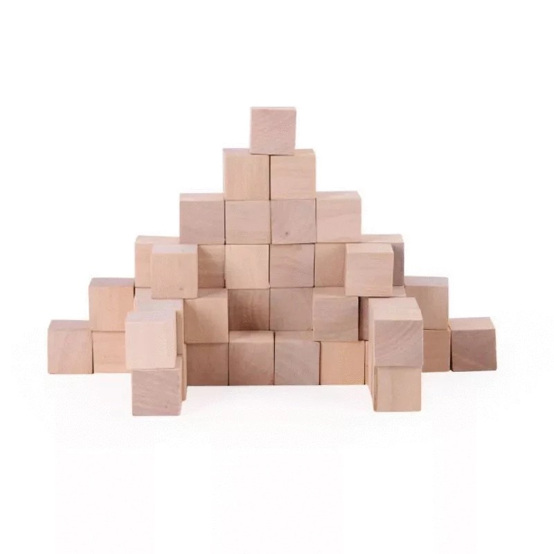 60顆荷木立方體小木塊 天然原木2cm正方體嬰幼兒學習教具 實木木頭益智方塊 小學數學幾何圖形上課教材-細節圖6