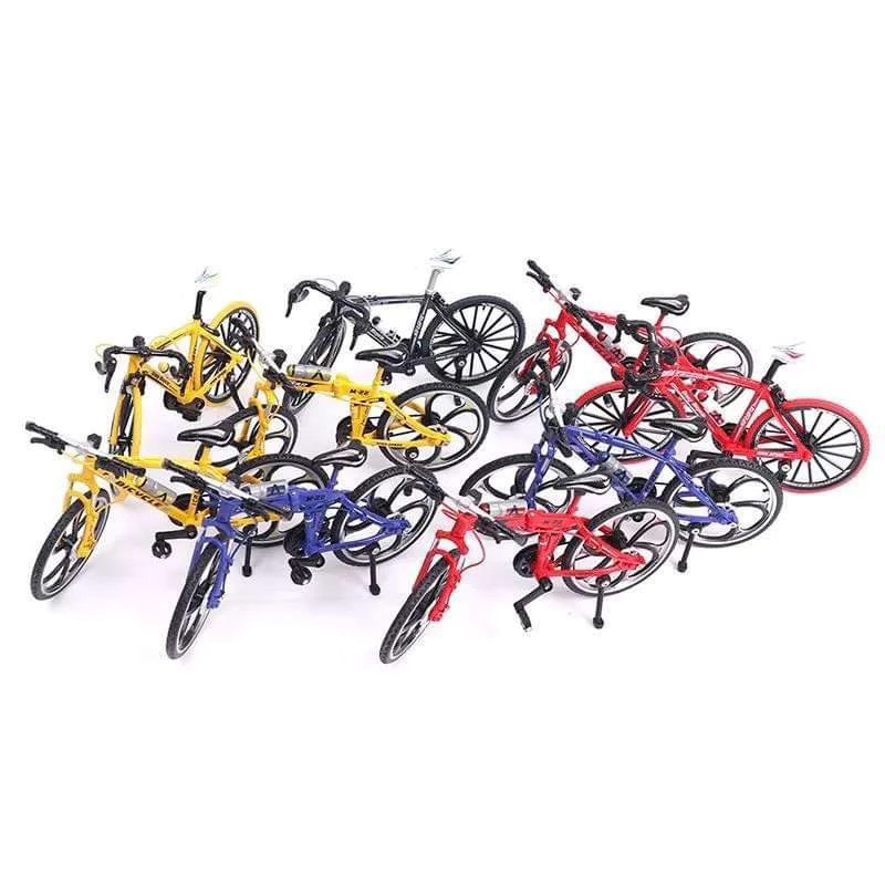鋅合金自行車模型 可活動迷你1:8山地公路車玩具 腳踏車金屬收藏裝飾擺設 創意單車精美飾品 生日禮物 交換禮物 紅色-細節圖2