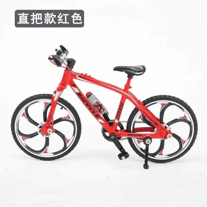 鋅合金自行車模型 可活動迷你1:8山地公路車玩具 腳踏車金屬收藏裝飾擺設 創意單車精美飾品 生日禮物 交換禮物 紅色-細節圖8