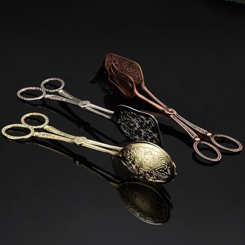 歐式復古麵包夾 分菜夾 蛋糕夾 廚房烘培剪刀式食物夾 自助餐派對 餐飲服務夾 沙拉夾 水果夾 韓式燒烤夾-細節圖2