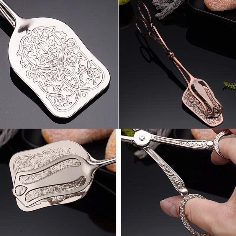 歐式復古麵包夾 分菜夾 蛋糕夾 廚房烘培剪刀式食物夾 自助餐派對 餐飲服務夾 沙拉夾 水果夾 韓式燒烤夾-細節圖4