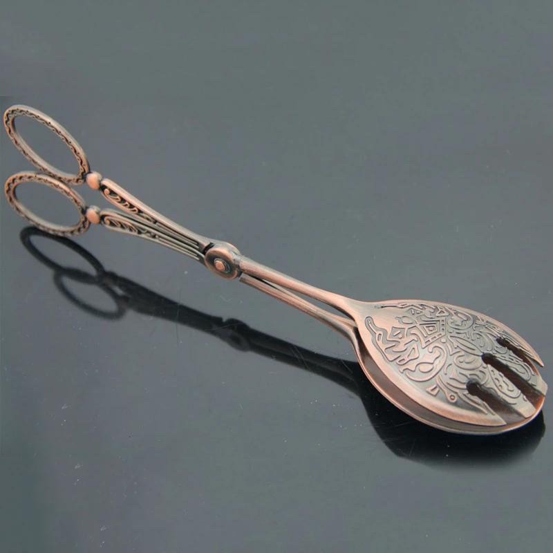 歐式復古麵包夾 分菜夾 蛋糕夾 廚房烘培剪刀式食物夾 自助餐派對 餐飲服務夾 沙拉夾 水果夾 韓式燒烤夾-細節圖8