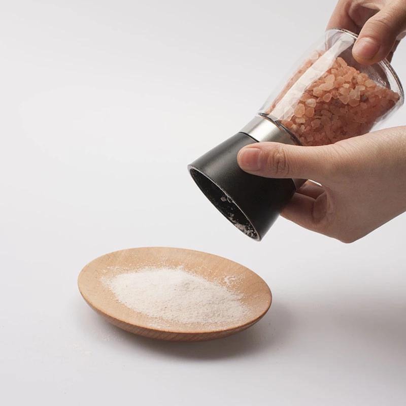 黑胡椒粉研磨器 顆粒研磨瓶 手動玻璃研磨器 芝麻粗鹽旋轉調味瓶 居家創意廚房廚具 燒烤玫瑰鹽料理烹飪瓶-細節圖5