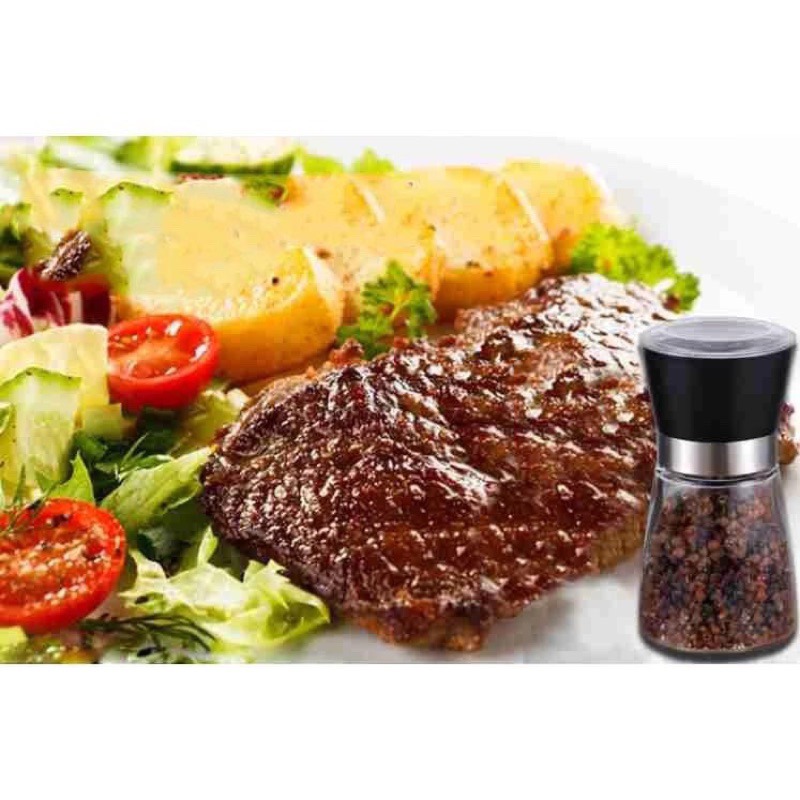 黑胡椒粉研磨器 顆粒研磨瓶 手動玻璃研磨器 芝麻粗鹽旋轉調味瓶 居家創意廚房廚具 燒烤玫瑰鹽料理烹飪瓶-細節圖6