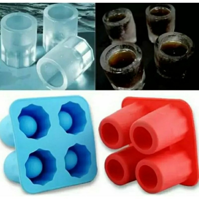 冰杯模具推薦,創意冰塊杯,矽膠模具,酒杯 DIY四格製冰模具-細節圖4