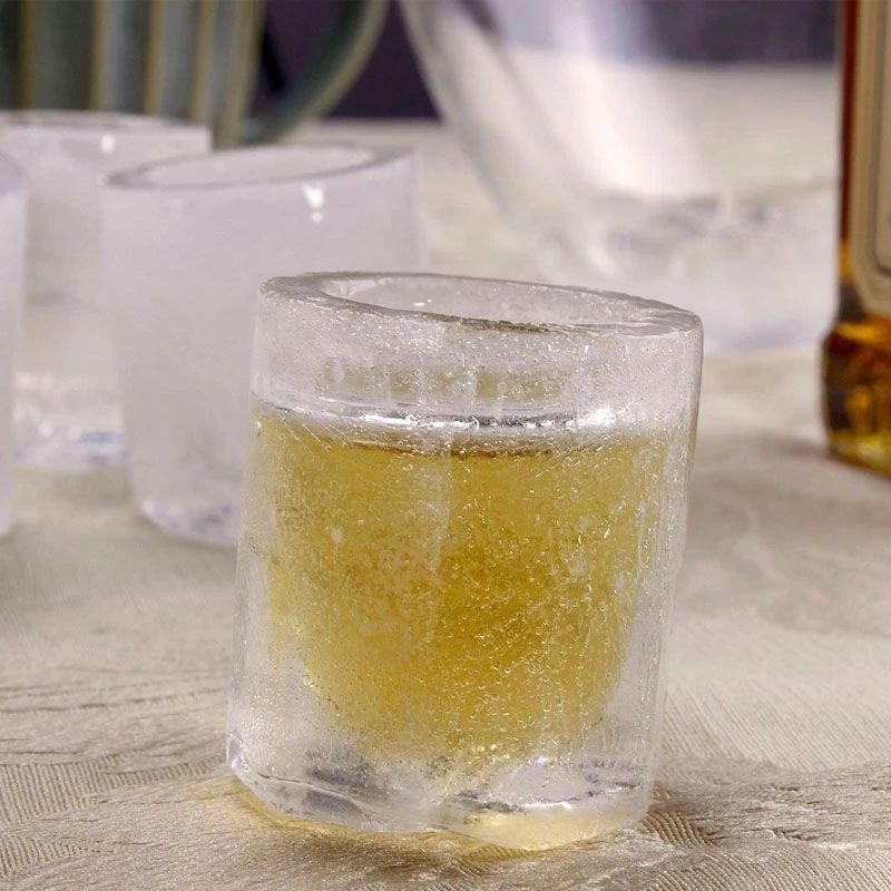 冰杯模具推薦,創意冰塊杯,矽膠模具,酒杯 DIY四格製冰模具-細節圖7