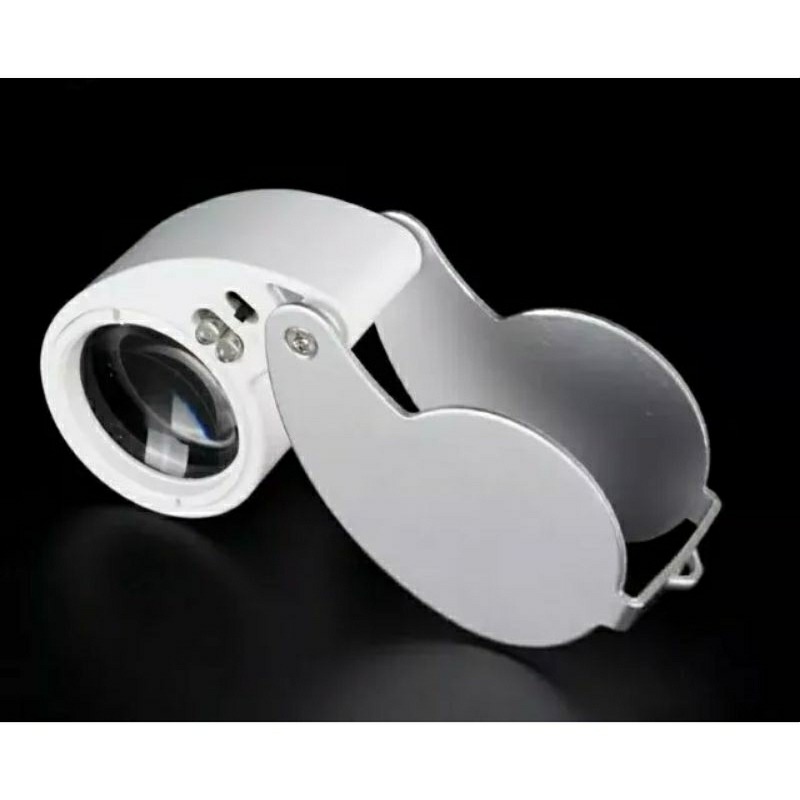 40倍珠寶放大鏡,折疊攜帶珠寶鏡,顯微鏡,LED放大鏡,鑽石鑑定鏡-細節圖2