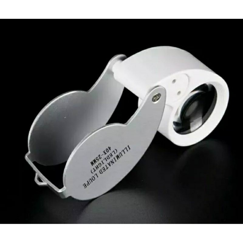 40倍珠寶放大鏡,折疊攜帶珠寶鏡,顯微鏡,LED放大鏡,鑽石鑑定鏡-細節圖3