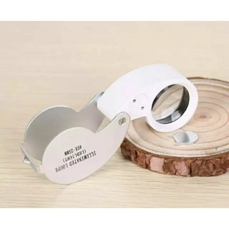 40倍珠寶放大鏡,折疊攜帶珠寶鏡,顯微鏡,LED放大鏡,鑽石鑑定鏡-細節圖4