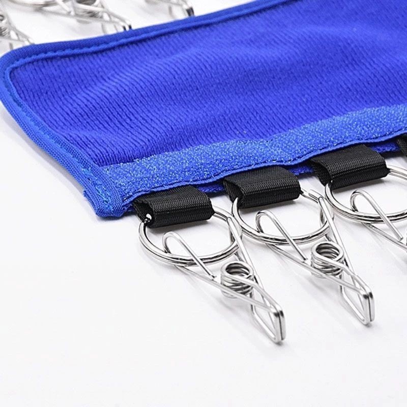 布藝衣帽子收納架,魔鬼氈折疊多功能帽夾,摺疊旅行衣架,帽子收納掛架-細節圖8