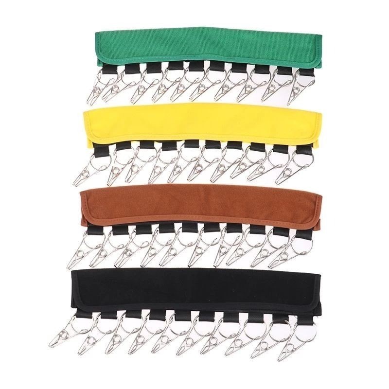 布藝衣帽子收納架,魔鬼氈折疊多功能帽夾,摺疊旅行衣架,帽子收納掛架-細節圖10