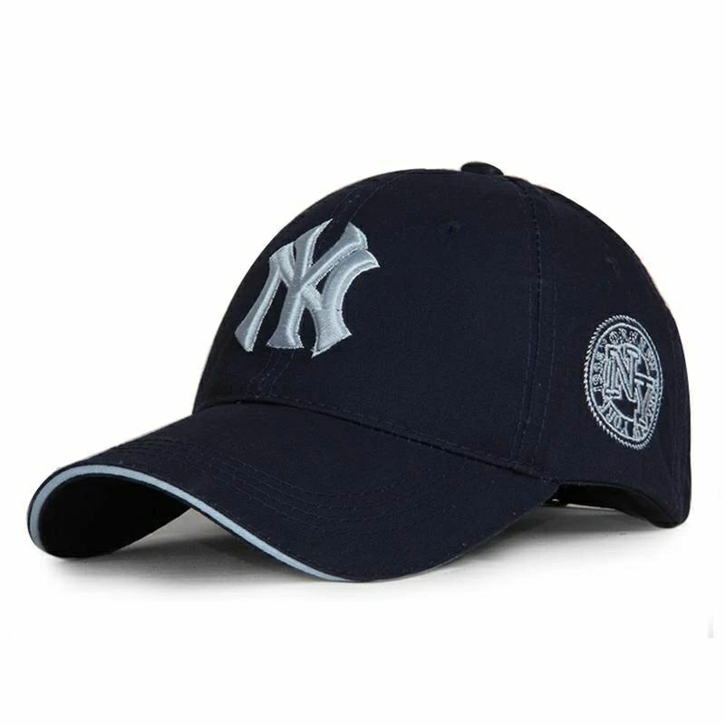時尚紐約洋基隊刺繡棒球帽,NY字母電鏽鴨舌帽,創意潮流老帽,休閒遮陽帽,戶外旅行帽子,運動休閒帽-細節圖2
