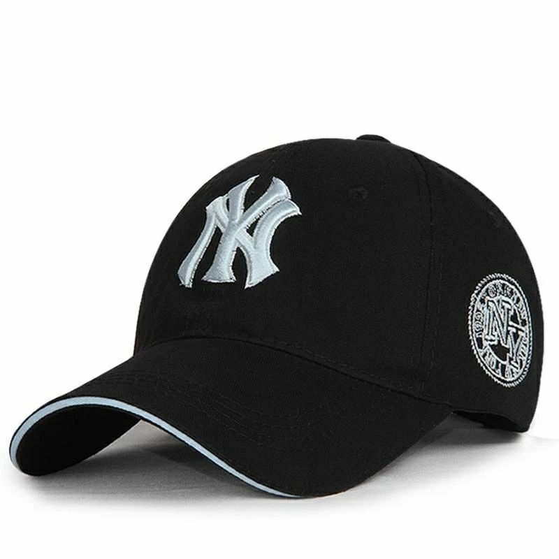 時尚紐約洋基隊刺繡棒球帽,NY字母電鏽鴨舌帽,創意潮流老帽,休閒遮陽帽,戶外旅行帽子,運動休閒帽-細節圖3