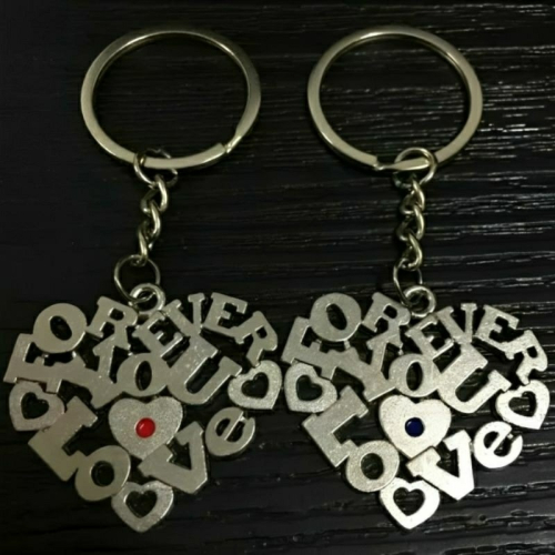創意心形字母情人節鑰匙圈,質感愛心情侶吊飾,浪漫鑰匙扣,紀念日吊墜,背包裝飾