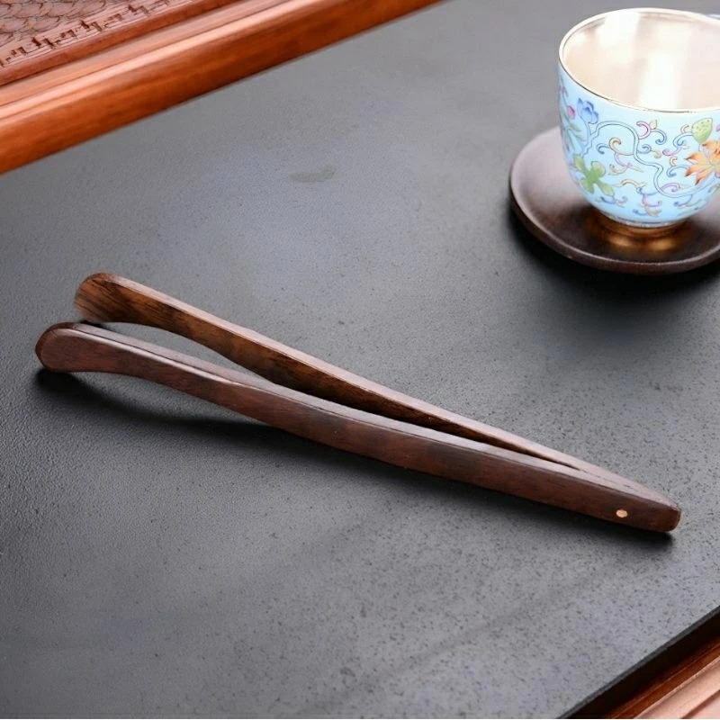黑檀木實木茶夾,茶具茶杯夾,茶葉夾,泡茶鑷子-細節圖2
