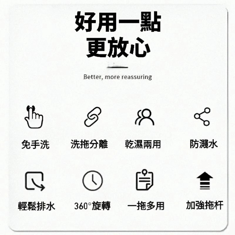 免手洗乾濕兩用平板拖把桶組,家用木地板360度旋轉懶人拖地清潔吸水拖把,居家清潔工具-細節圖6