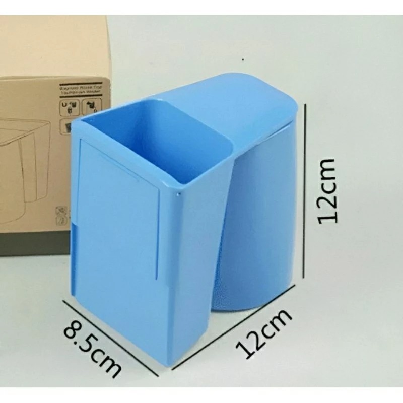 創意磁吸式漱口杯牙刷架,免打孔壁掛浴室收納架,廁所防水防潮置物架-細節圖6