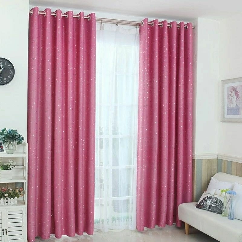 璀璨星空遮光窗廉,來自星星的你隔音隔熱窗簾,北歐現代簡約落地窗窗簾布,居家生活居家裝飾防曬遮陽布-細節圖7