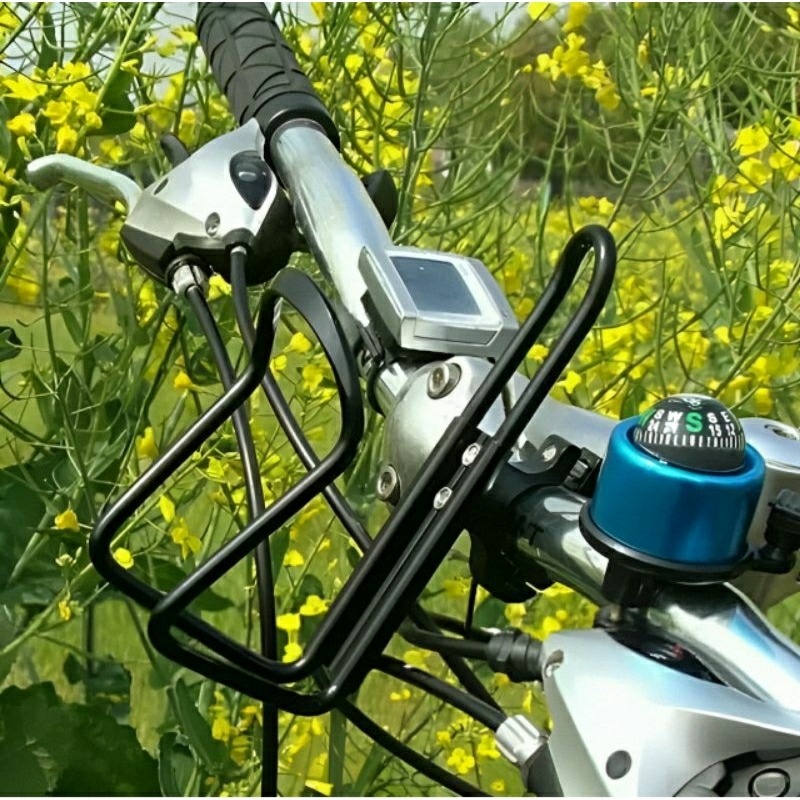 鋁合金自行車/機車把手水壺架,腳踏車車把水杯架,單車水瓶收納架,摩托車飲料架-細節圖2