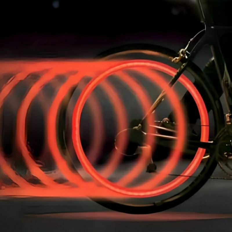 七彩自行車氣嘴燈,單車酷炫輪胎氣門燈,腳踏車扇面LED風火輪燈,螢光棒夜間警示燈,摩托車氣嘴燈-細節圖5
