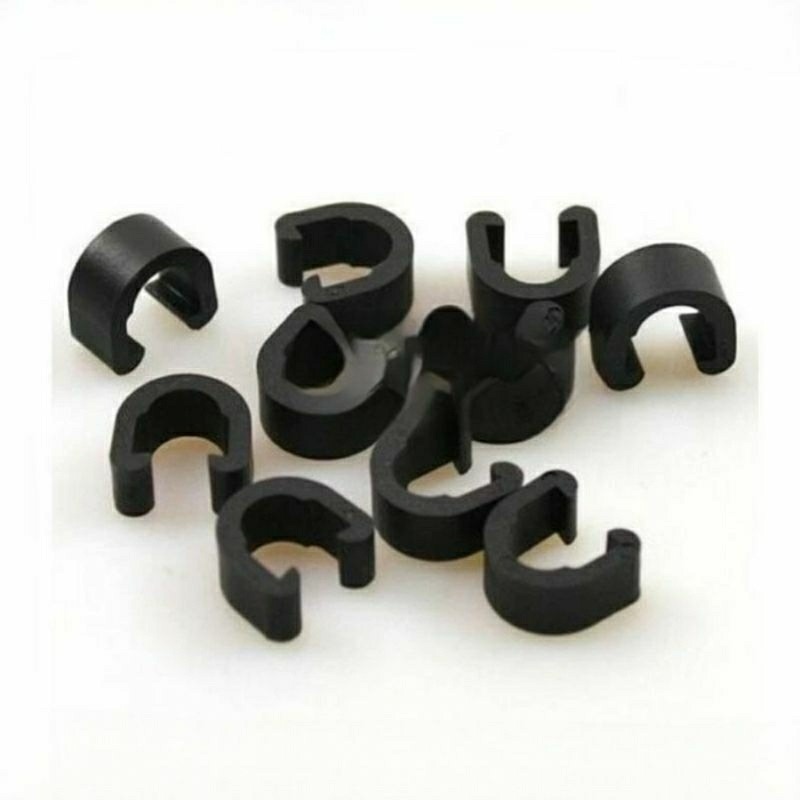 10入自行車用固定線管C型扣,單車變速/煞車外管U型線扣,腳踏車管鎖扣-細節圖5