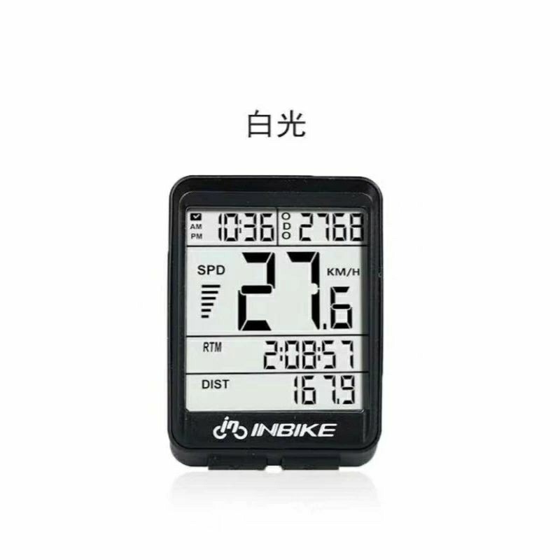 INBIKE自行車多功能碼錶,山地公路車無線防水騎行測速器,單車大螢幕里程表,腳踏車碼表-細節圖10