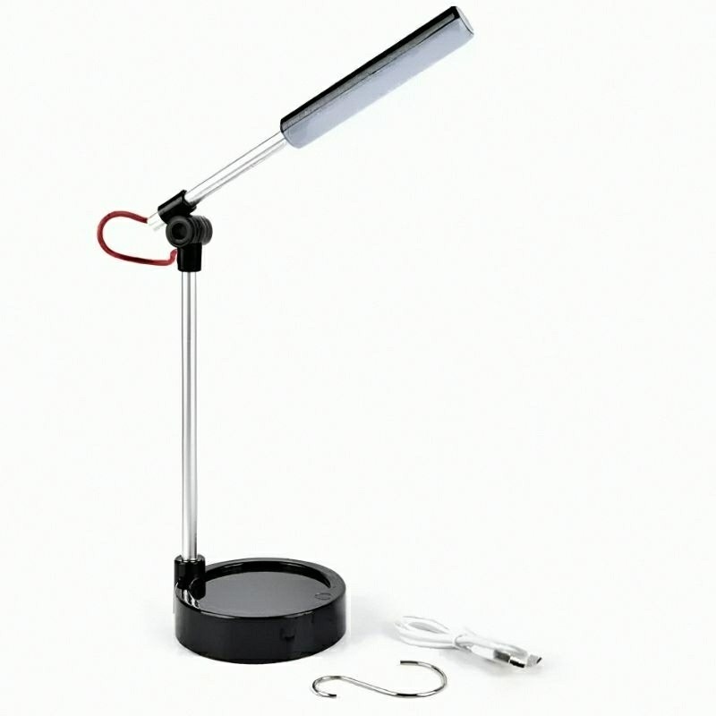 創意鋼管觸控調光可充電檯燈,露營帳篷吊燈,臥室床頭燈,學生書桌節能閱讀燈,吊掛式戶外可攜帶照明燈-規格圖5