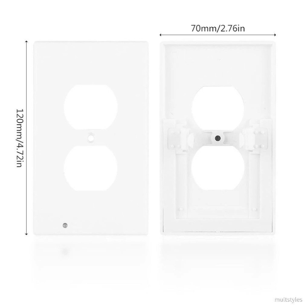 感應小夜燈開關插座蓋,夜間LED走廊燈,插座面板感應燈-細節圖7