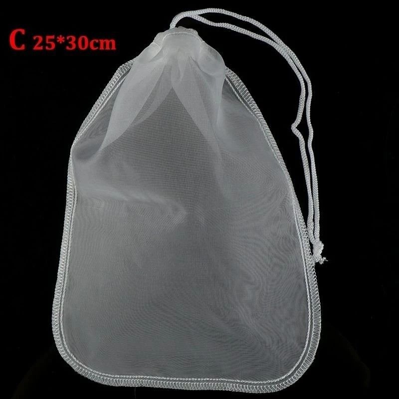 食品級尼龍堅果牛奶豆漿過濾袋,超細水果蔬菜汁過濾網,擠菜餡瀝水袋,30 * 25 cm-細節圖3