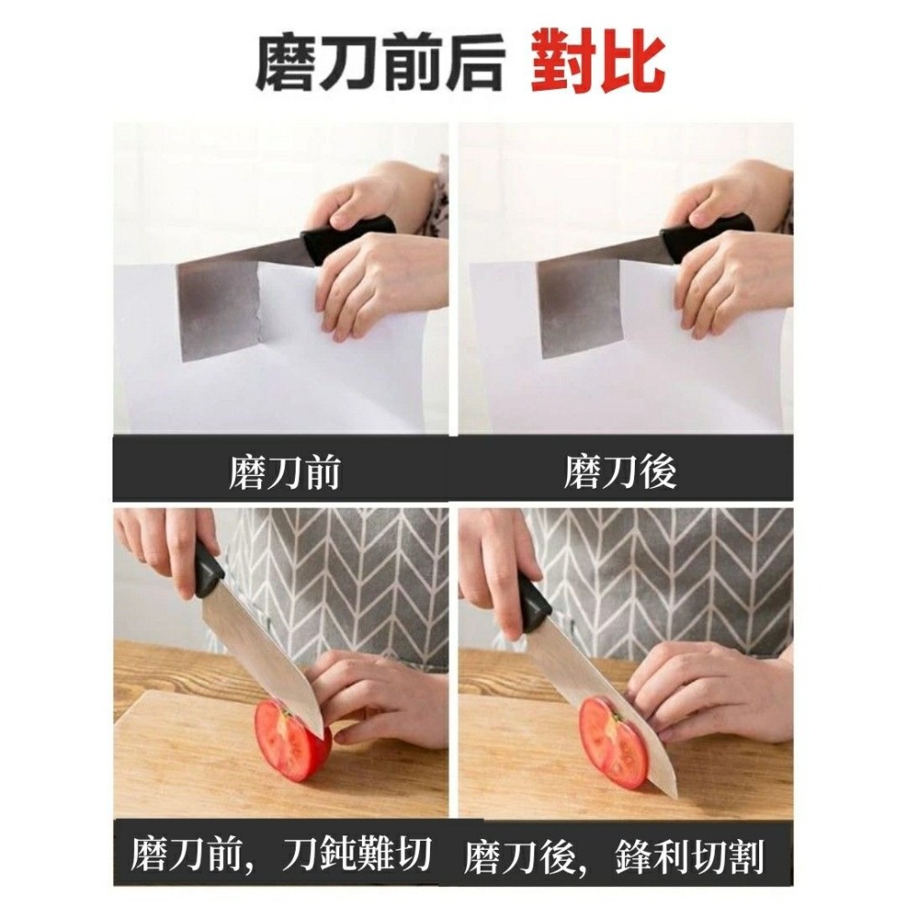 多功能手持金剛三段磨刀器,廚房手動快速菜刀磨刀器,家用雙面開鋒刀具磨刀石-細節圖6