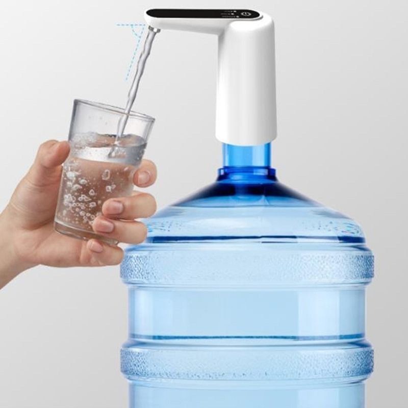 飲水機自動迷你桶裝水電動泵,USB充電便攜式水瓶抽水泵,飲用水抽水裝置-細節圖2