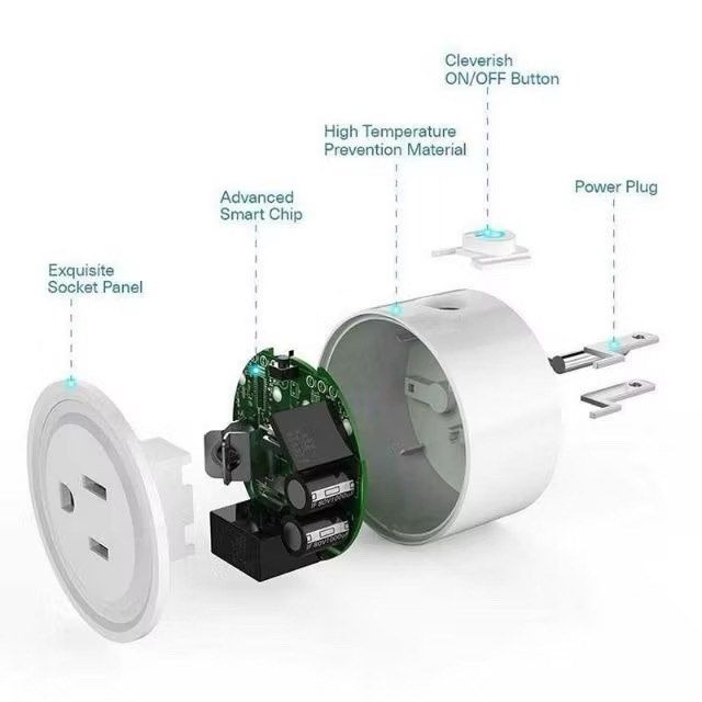 迷你2.4G WiFi智慧插座,智能定時開關控制轉換插頭,家電互聯網手機控制開關轉換頭,遠端開關語音控制插座-細節圖6