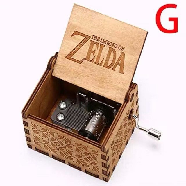 手搖復古木質八音盒,創意旋轉音樂盒,迷你雕刻旋律音樂器,居家裝飾擺設禮物-細節圖2