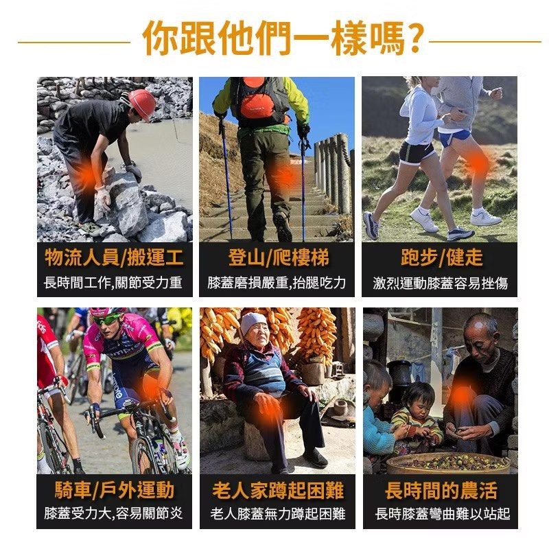 1對膝蓋助力器,膝關節助力器,關節保護腿部登山深蹲運動護膝,膝蓋支撐架-細節圖2