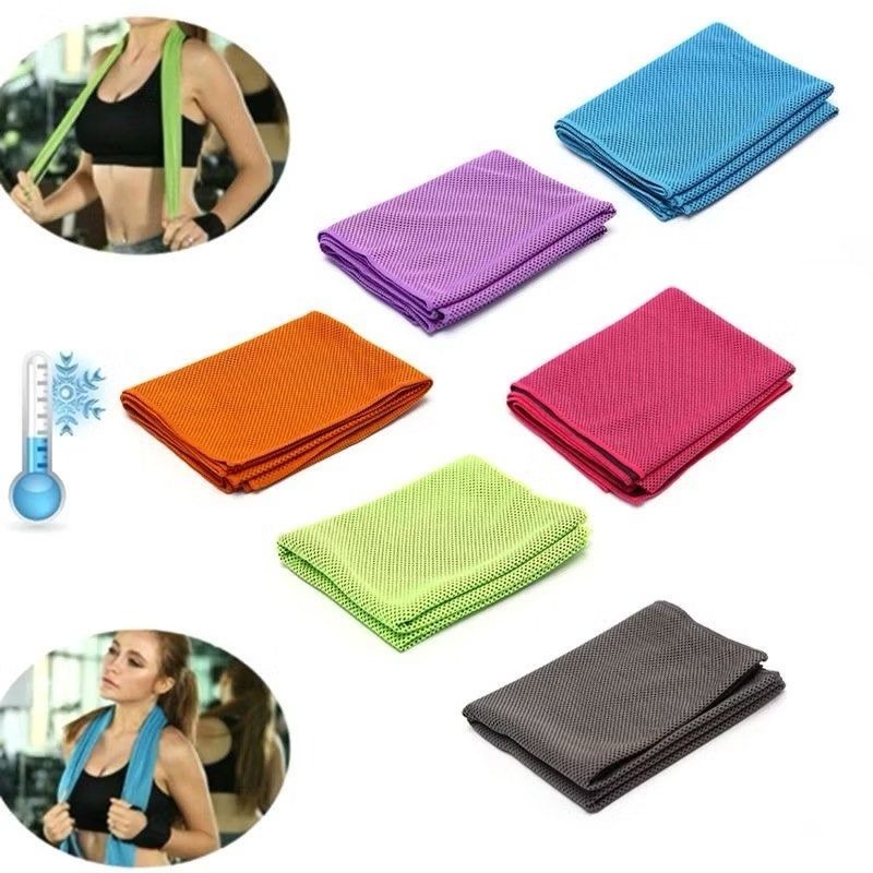 速乾運動毛巾,冷感毛巾,降溫冰涼巾,慢跑跑步擦汗毛巾,玫紅色-細節圖3