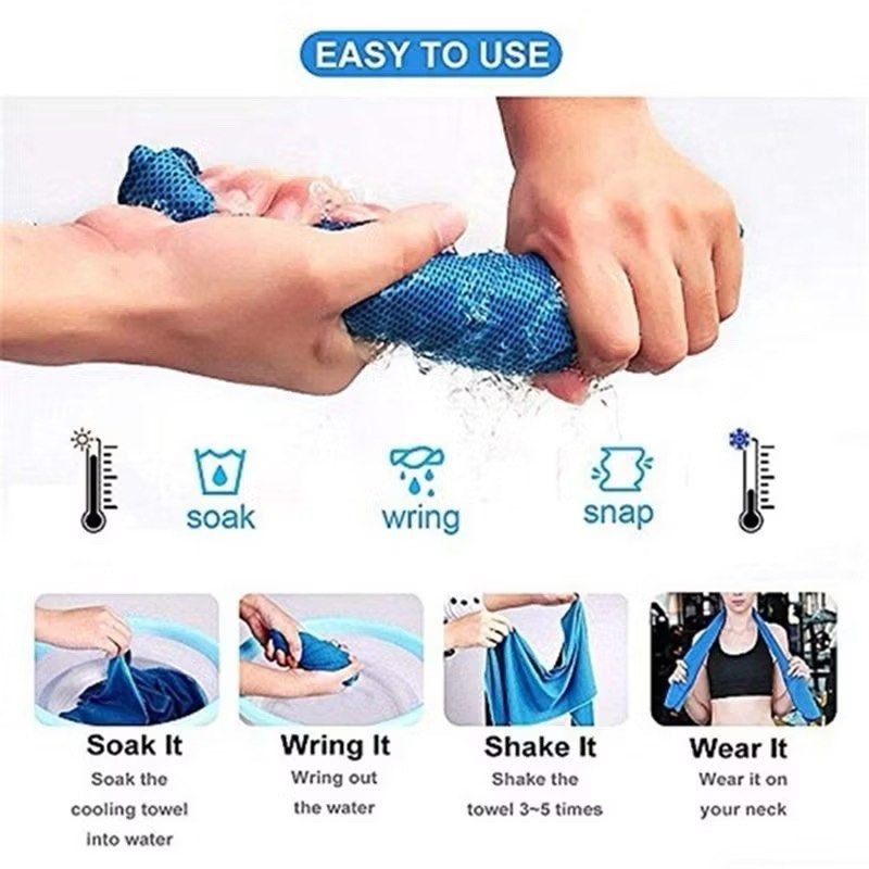 速乾運動毛巾,冷感毛巾,降溫冰涼巾,慢跑跑步擦汗毛巾,玫紅色-細節圖5