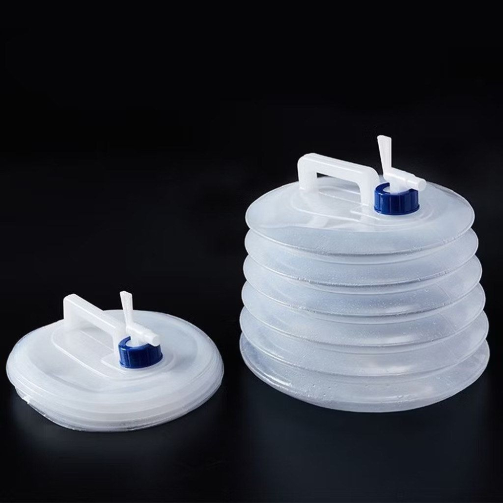 便攜式折疊伸縮水袋,5L戶外摺疊水桶,露營野炊旅行飲用水容器,可調節出水口水桶-細節圖5