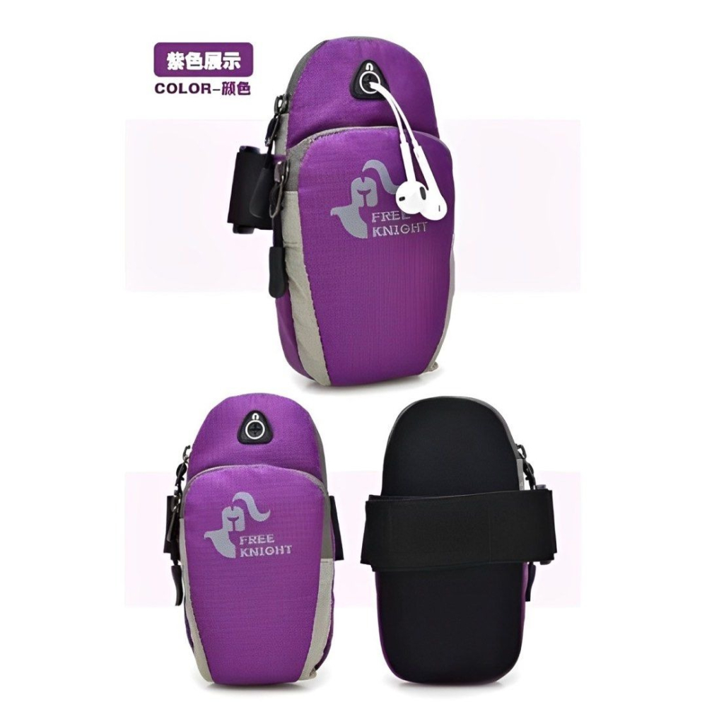 跑步手機臂包,運動健身防潑水手機袋,戶外慢跑手機臂帶,耳機孔手臂隨身收納包-細節圖6