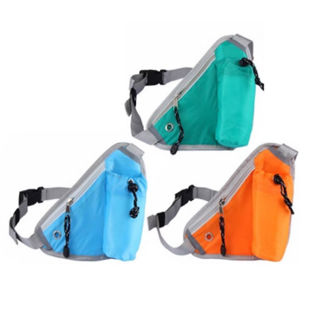 多功能百搭三角運動腰包,戶外跑步防水可放水壺貼身收納包,單車手機隨身包,外出貼身零錢包斜背包-細節圖5