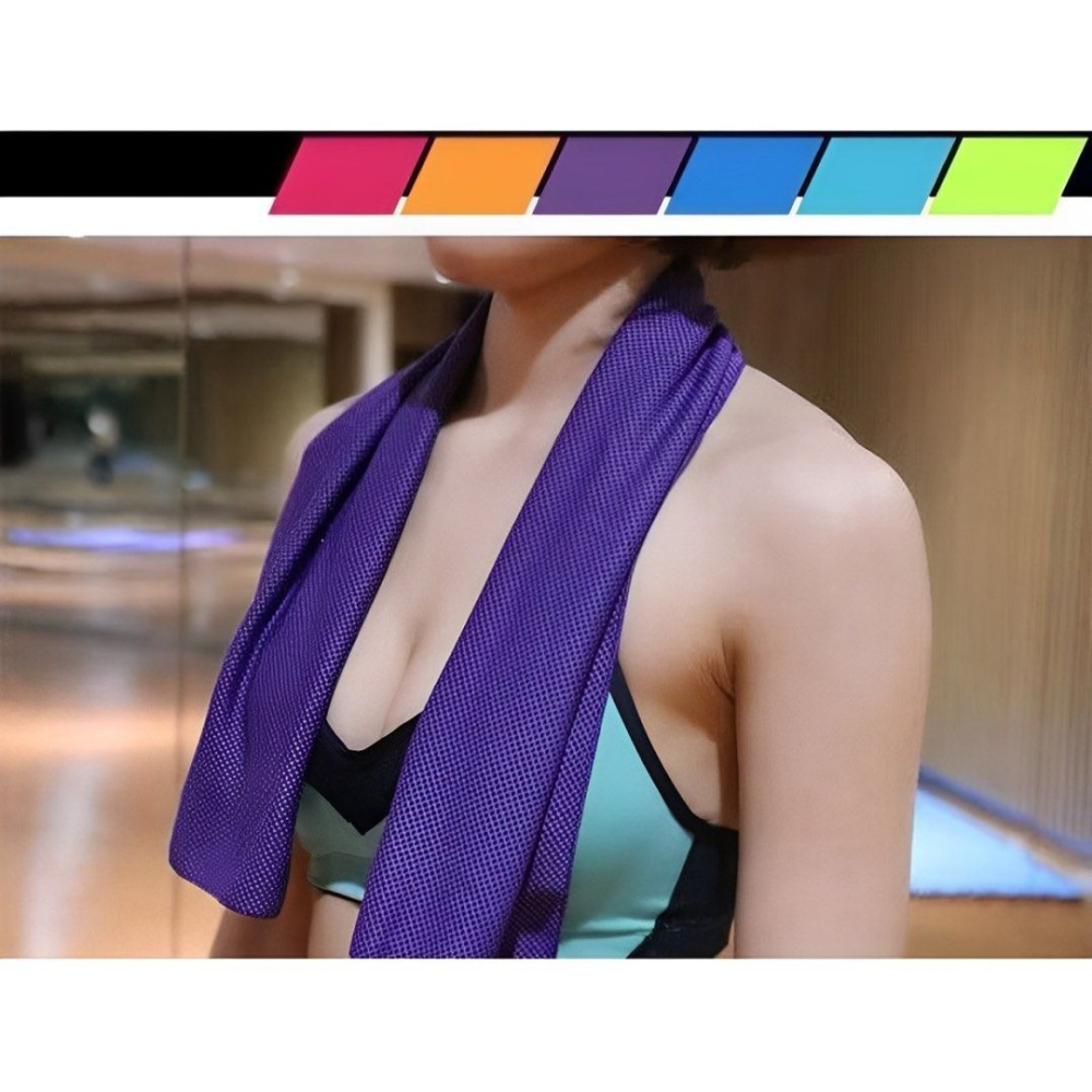 戶外運動吸汗冰涼毛巾,跑步健身房擦汗速乾涼感毛巾,瑜珈手腕巾,露營野營輕便毛巾-細節圖2