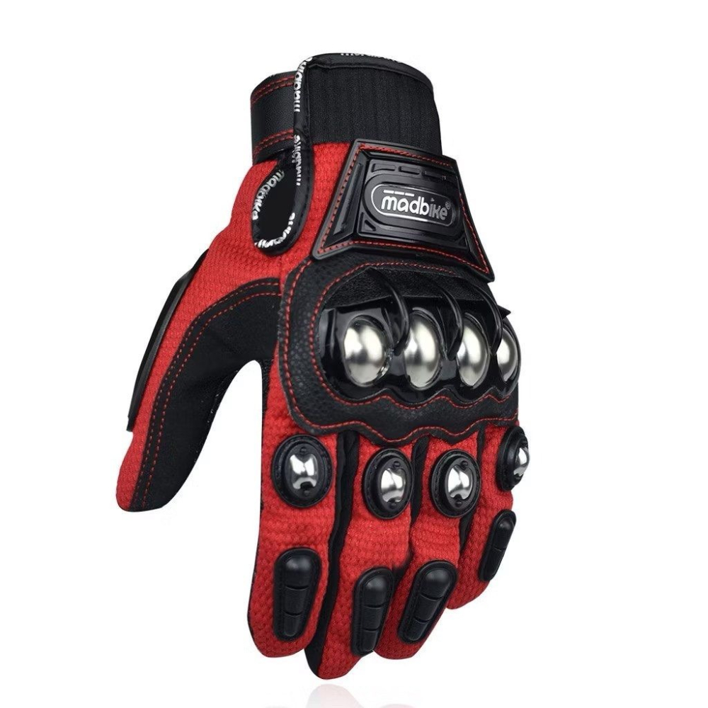 合金鋼透氣防摔手套,越野摩托車騎行賽車防護手套,重機騎士安全騎乘防滑手套-細節圖2