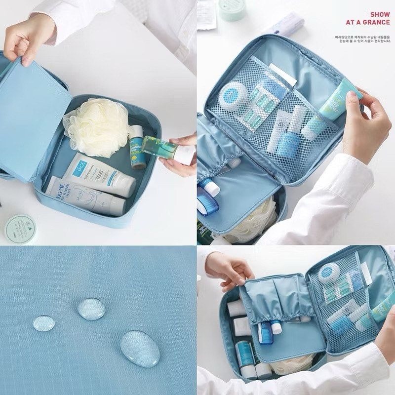 大容量防水旅行收納包,便攜外出旅遊化妝品整理包,多功能出差洗漱包,盥洗包,化妝包-細節圖2