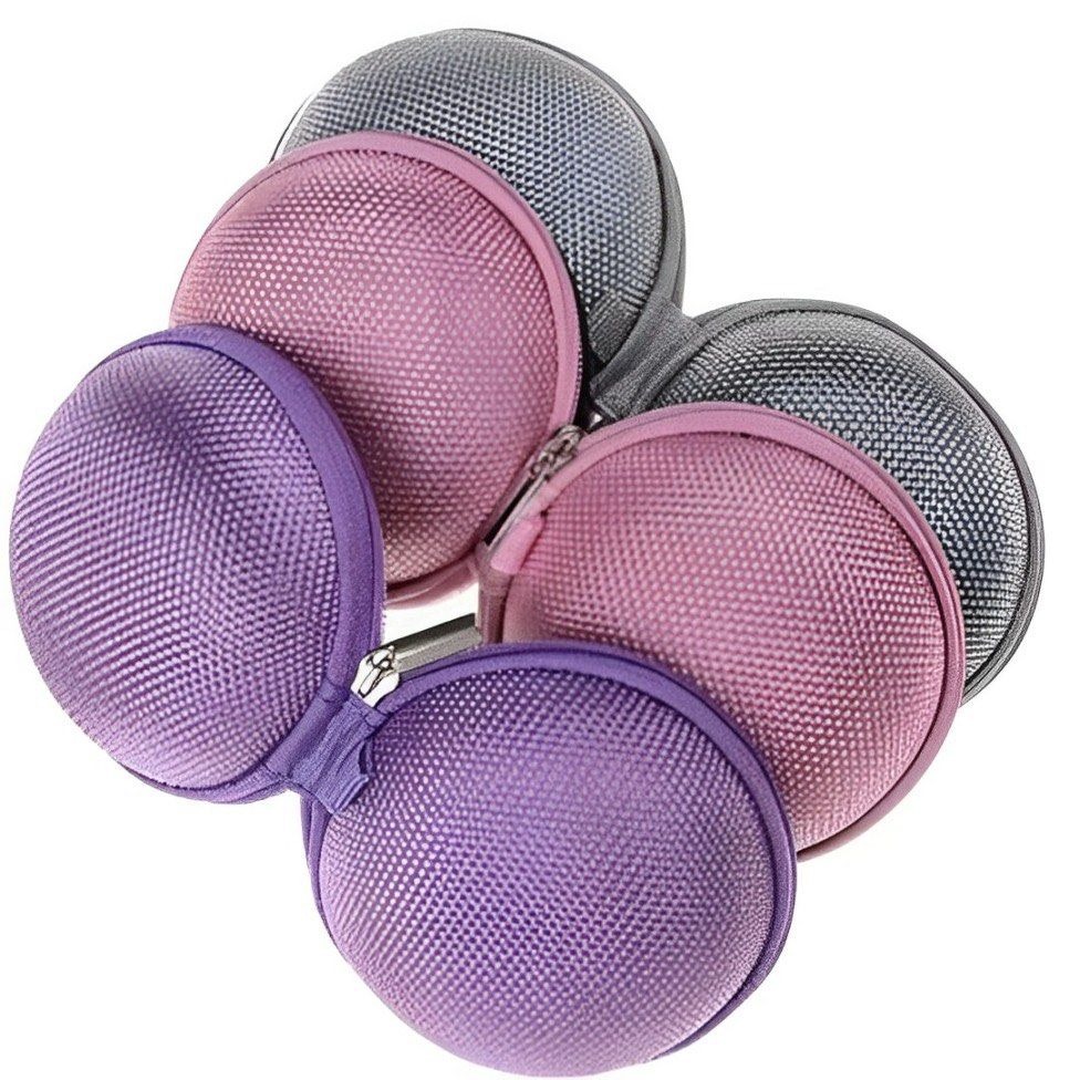 圓形旅行收納包,硬殼耳機收納盒,旅遊充電線整理拉鍊包,零錢包-細節圖4