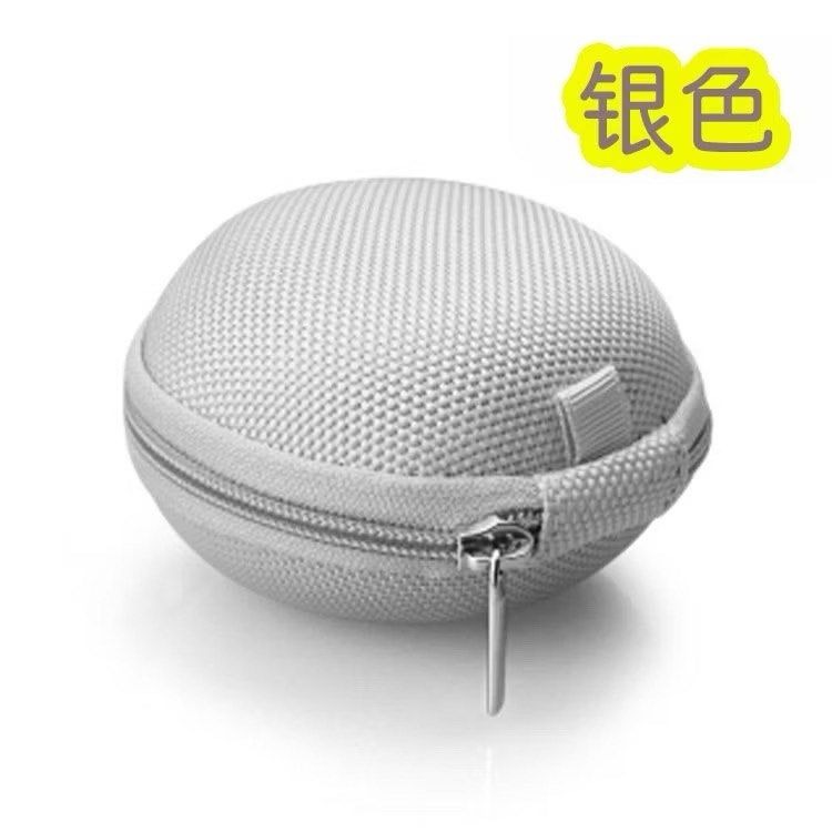 圓形旅行收納包,硬殼耳機收納盒,旅遊充電線整理拉鍊包,零錢包-細節圖6