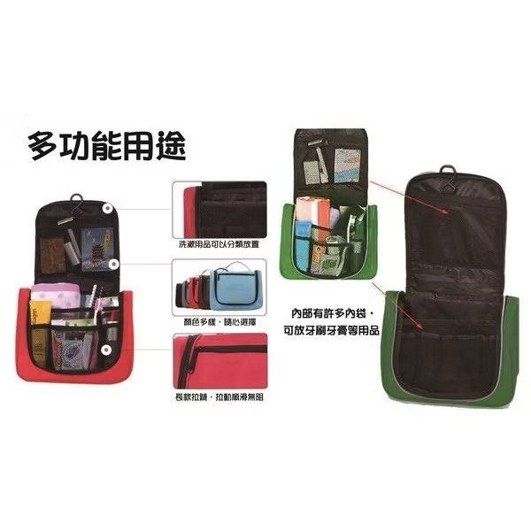 户外旅行收納分類洗漱包,多功能可手提收納包,出國旅遊可掛式洗漱包,便攜大容量化妝包-細節圖2