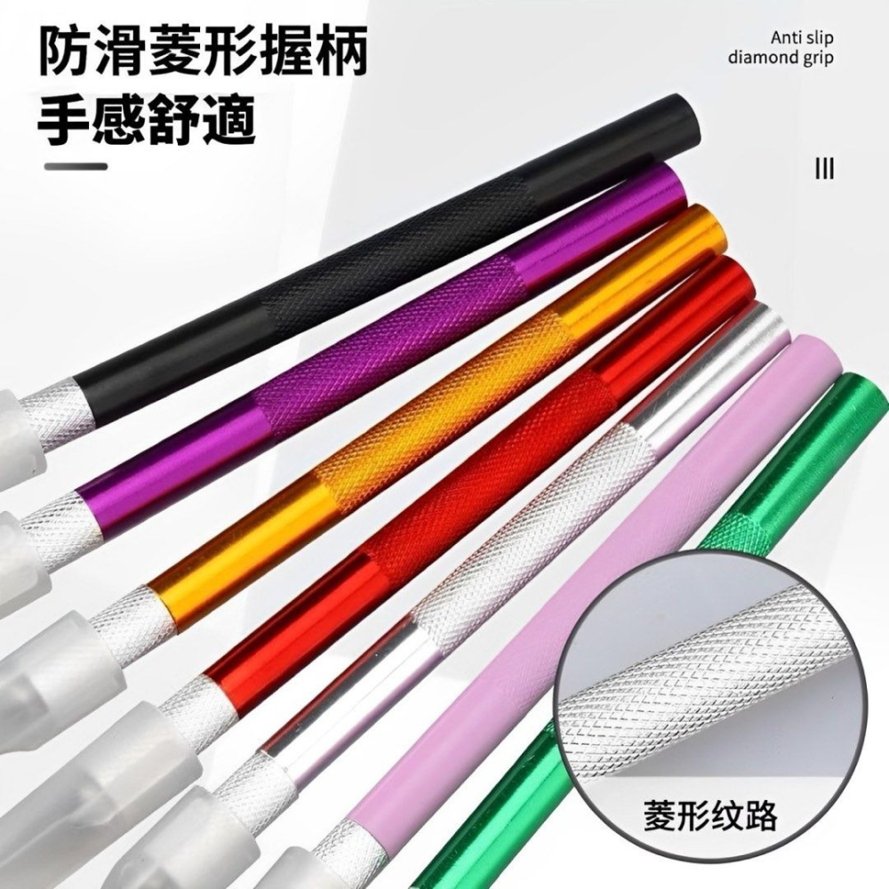 鋁合金防滑雕刻刀,DIY切割雕塑筆刀,木工美工刀切割刀具,園藝多肉植物砍頭刀嫁接刀-細節圖2