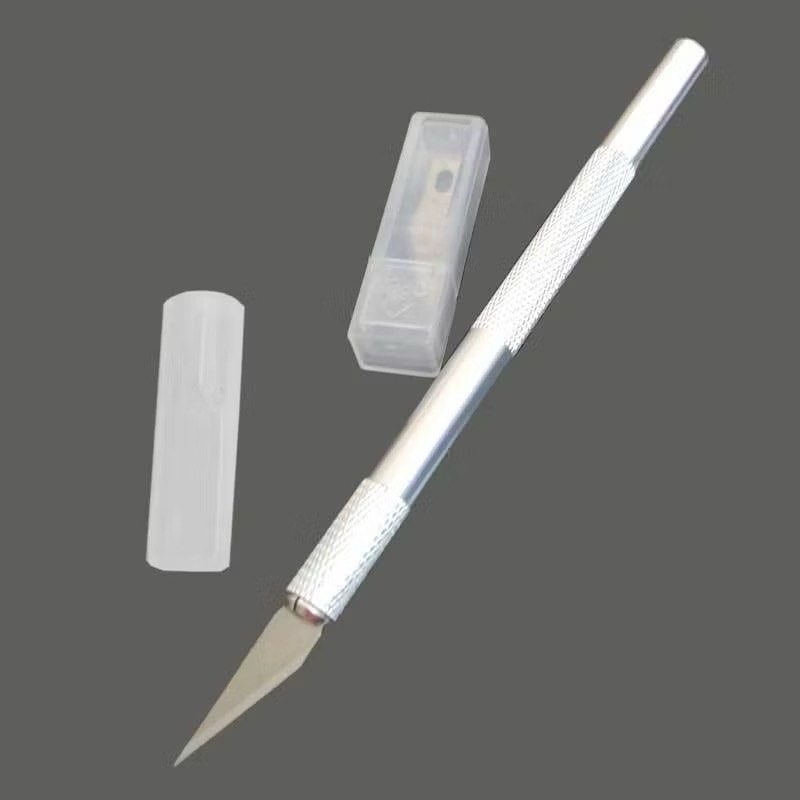 鋁合金防滑雕刻刀,DIY切割雕塑筆刀,木工美工刀切割刀具,園藝多肉植物砍頭刀嫁接刀-細節圖4